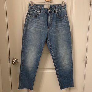 Everlane curvy cheeky jean mid wash blue